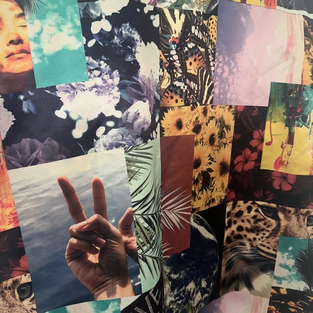 Reclaimed Vintage - Save Our Future Button Down Short Sleeve Shirt - Medium - Picture 4 of 5